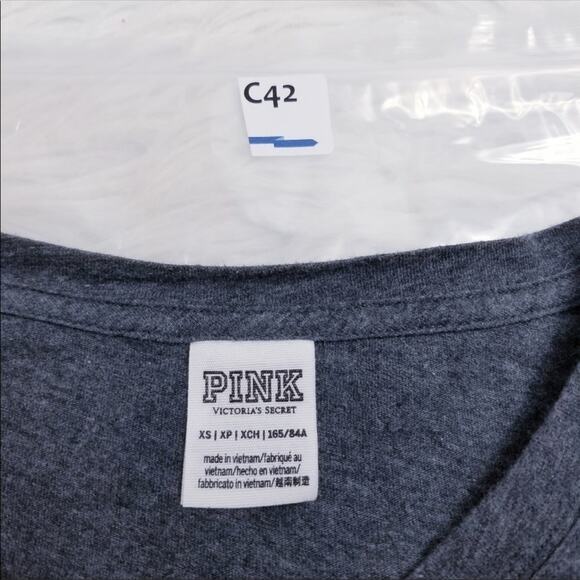 VS Pink Logo Watermelon Embroidered Long Sleeves - Picture 4 of 8